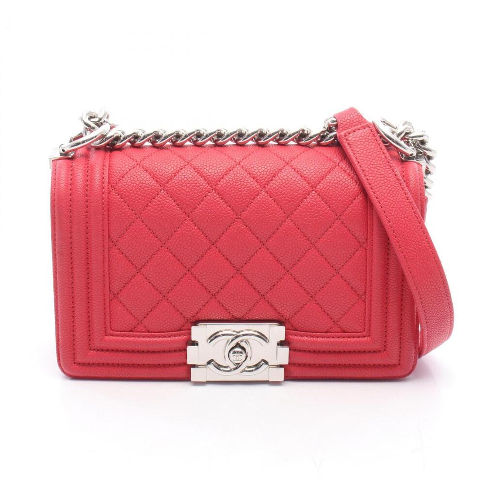 Chanel Boy Small Shoulder Bag/Handbag, Caviar Leather (Grained Calfskin), Wom...
